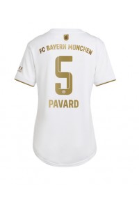 Bayern Munich Benjamin Pavard #5 Fotballdrakt Borte Klær Dame 2022-23 Korte ermer